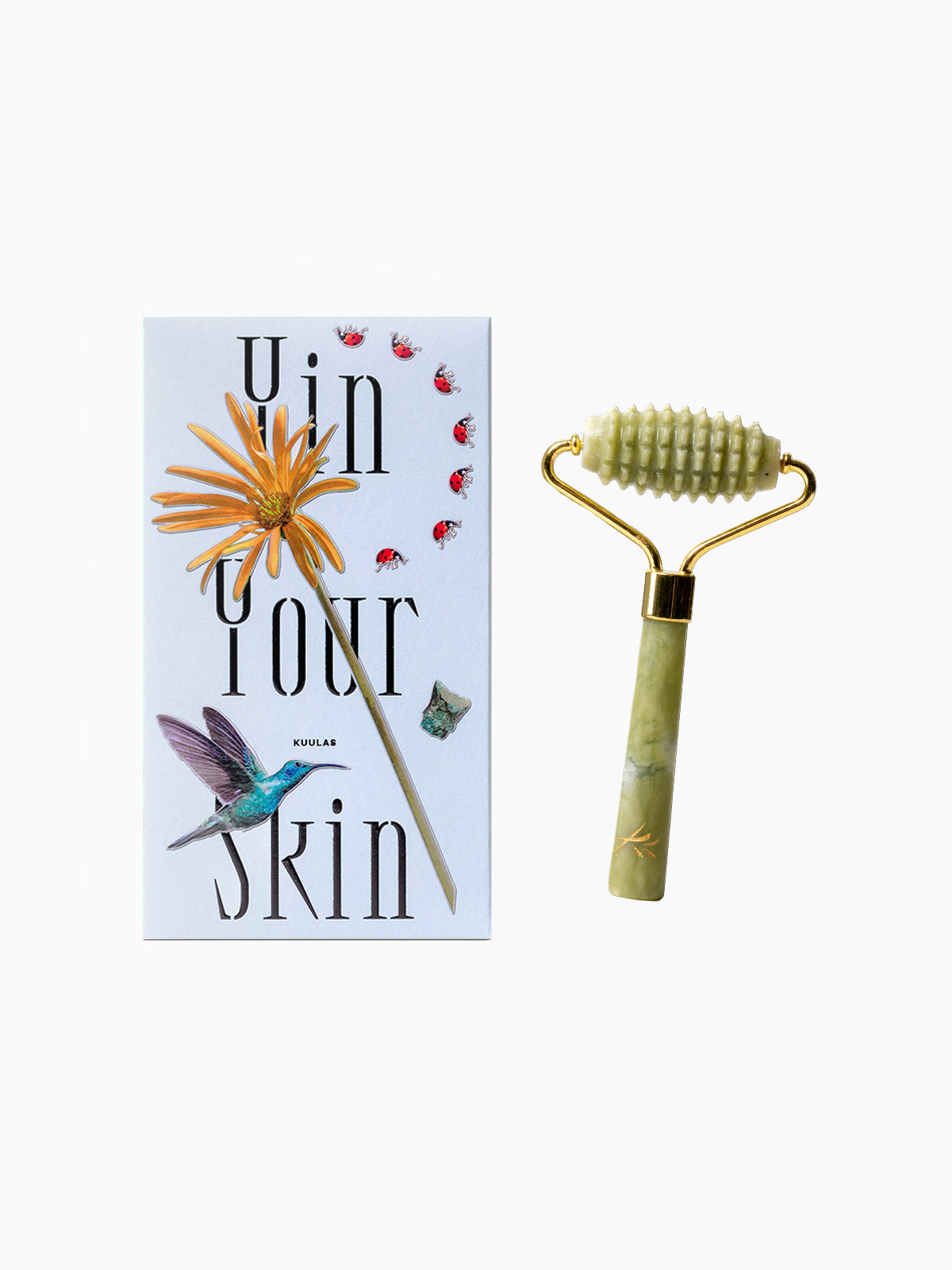 Yin Your Skin KUULAS Gua Sha Roller - Face, neck & décolletage massage roller for glow