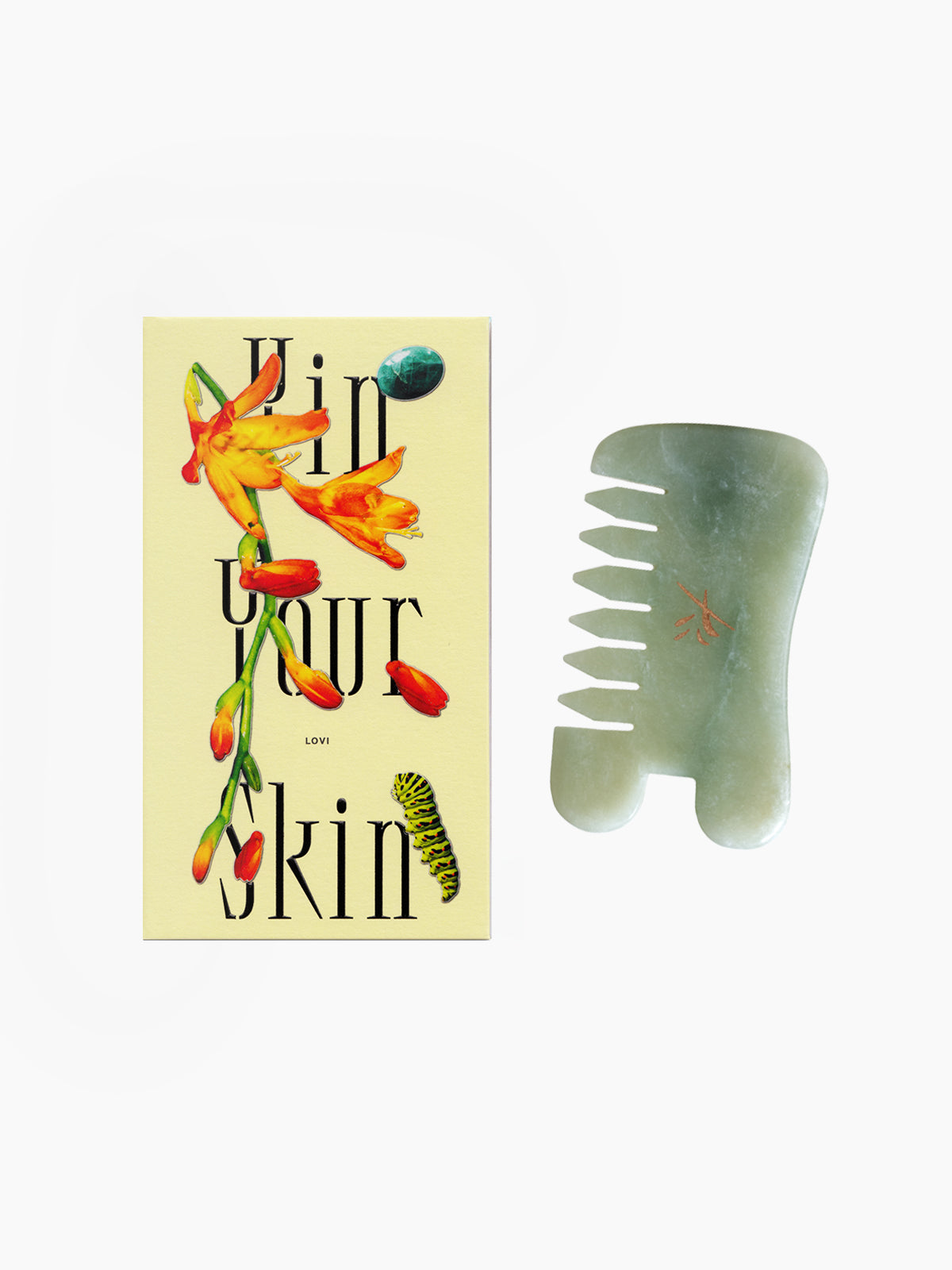 Yin Your Skin LOVI Gua Sha Comb - Full-body tension-relieving tool with a sculpting notch